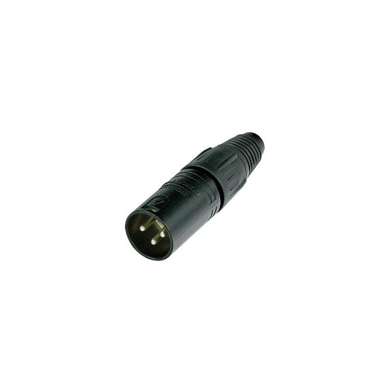 Neutrik NC3MX-BAG - 3 Pin male XLR Connector, black